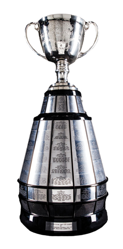 The Grey Cup championship trophy