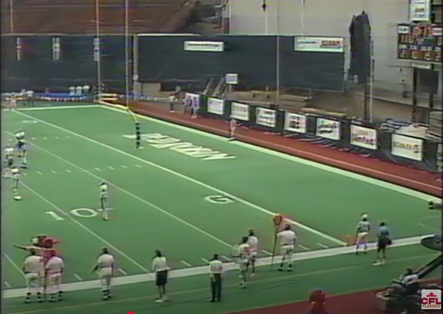 10 yard end zone in Portland CFL game