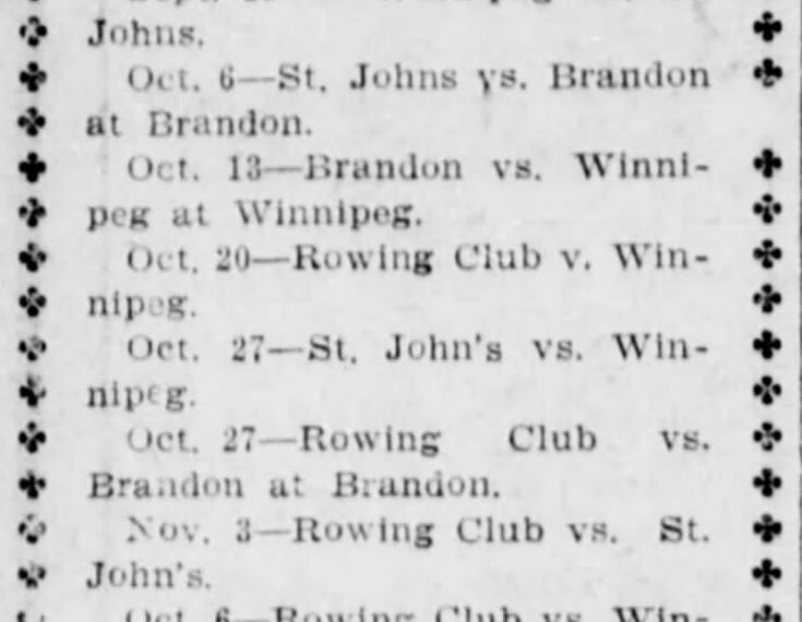 Canadian Football’s Quirky Playoffs, Part III: Manitoba’s Unbalanced Schedule and Weighted Points System in 1906